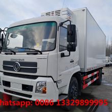 Factory sale dongfeng tianjin 4*2 RHD 10tons-15tons refrigerated truck for sale, frozen van box truck for sale