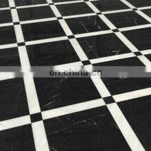 China Nero Marquina Black Marble Floor Tile Patterns u007F thumbnail-2