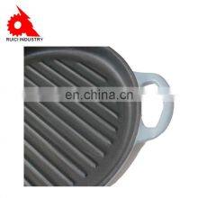 Non-stick Cast Iron Enamel Square Camping Double BBQ Charcoal Grill Pans thumbnail-5