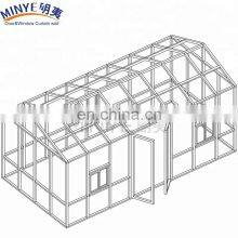 Arc Roof Balcony Glass Sun Room Sunshade Aluminum Patio Room thumbnail-1