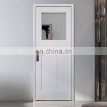 White Painted Internal Bedroom Bathroom New Solid Door Design Modern Sale Frosted Glass Door thumbnail-1