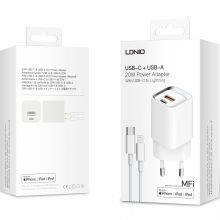 LDNIO New Arrival Model A2318M MFi Charger With Type-c to Lightning Cable thumbnail-5
