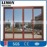 Modern design aluminium sliding doors profiles in powder coated color