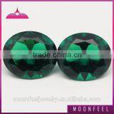 high quality oval shape nano emerald gemstonte