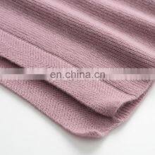 High Quality Custom Knit Pullover Crew Neck Cashmere Woolen Sweater Vest Casual Long Length Outer Wear Embroidered Back Solid thumbnail-4