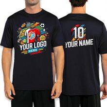 Custom Sport Performance T-Shirt Moisture-Wicking Personalized With Your Design thumbnail-1