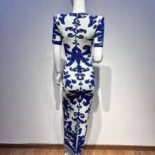 Women's Knitted Dress With Pattern thumbnail-2