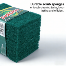 Factory Durable Nylon Green Sponge Scouring Pad Rectangle Non-Woven Abrasive Cleaning Scouring Pad thumbnail-3