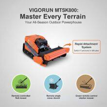 Agricultural Robotic Gasoline Mower Hybrid Long Distance RC Works on 40° Slopes Wetlands Orchards & Riverbanks thumbnail-1
