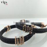 2016 Best Selling Products Stingray Leather Bracelet With 316L Stainless Steel Bracelet Jewelry for Wholesales thumbnail-4