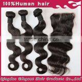 Cheap 100% Brazilian Virgin Hair, Nice Human Hair Full Lace Closure