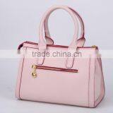 2016 Factory Hot Sales Pink PU Leather Lady Handbag Fashion Bag