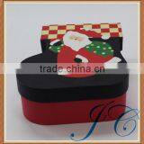 Special Design Decorative Shoe Shape Paper Santa Gift Box for Christmas