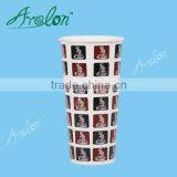Disposable Colorful Cold Fruit Juice Paper Cups With Lids