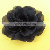 9cm High Quality Chiffon Rosette in Black Color For Ladies --- M109 thumbnail-5