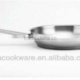 Professional Economic Stainless Steel Fry Pan Without Lid for Wholesale