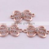 AAA quality fashion crystal rhinestone connector charms ! wholesale alloy glitter silver Connector for bracelet making!!