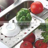 S/S+ABS 35.5*17 Kitchen Stainless Steel Sink Food Drying Rack thumbnail-2