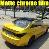 Newest Product ! Gold Matte Chrome Metallic Car Wrap Vinyl Film With Air Bubble Size:1.52*20m thumbnail-6