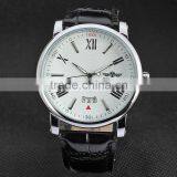 2016 Brand WINNER Simple Self-winding Automatic Mechanical Watch Men Wristwatch Luury Leather Strap With Calendar thumbnail-2
