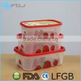 3 Set Microwavable Plastic Food Container