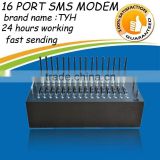 Rs232/USB gsm bulk sms modem 16 port with wavecom Q2406 newest module,2g gprs usb modem edge usb dongle