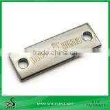 Sinicline Manufacturer Made Metal Garment Tag With Two Holes