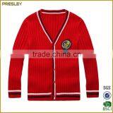 Presley Oem Long Sleeve Sweater Cardigan Children Plain Knited Sweater School Cardigan Sweater Cardigan thumbnail-3