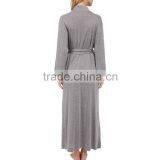 Wholesale Soft Cool Long Sleeve Women Modal Bathrobe thumbnail-3