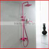 Bathroom faucets unique hotel style pink bathroom shower set 62801