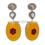 Latest Design Fancy Colorful CZ Stud Earrings ER-645-1800 thumbnail-1