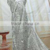 First Grade Noble Style White Korea Silk Lace Fabrics for Lady Dress thumbnail-1