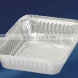 Rectangular aluminium foil container