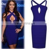 2015 Hot Selling Women Blue Elegant Cheap Wedding Dress thumbnail-1