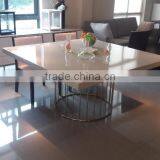 Dining Design Table High Gloss With Steel