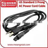 US Standard 3 Prong AC Power Cord Cable thumbnail-3