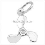 3 Dimensional Propeller Pendants for Bracelet Zinc Alloy Charms and Pendants thumbnail-5