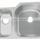 New arrival cUCP approval 8153AR 16/18 gauge inox ss kitchen inset double bowl undermount stainless steel sink