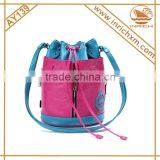 Korean Fashion Candy Color Drawstring Backpack Bucket Bag thumbnail-2