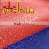 Animal skin synthetic leather patent embossed fabric