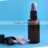 1OZ Amber Glass Essential Oil Bottle With Sprayer Cap thumbnail-2