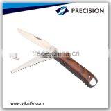Wood With Tactical Hunting Knife thumbnail-1