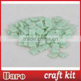 Lime Green Small Particles DIY Craft Mosaic Piece thumbnail-1