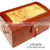 Antique Wooden Cigar Boxes High Gloss Finish Cigar Humidor thumbnail-1