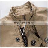 Wholesale Washing Faded Long Fashion Cotton Jacket For Men thumbnail-5