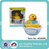 Baby duck rattle plastic daruma toy