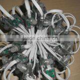 DC5V Input WS2811 Pixel Node,50pcs a String,injection Molding Type;with All WHITE Wire