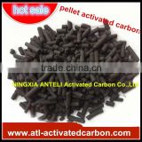 Air cleaning used pellet activated carbon