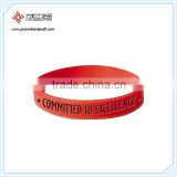 Committed To Excellence Personalized Silicone Plastic Bracelet