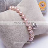wholesale custom stretch glass pearl bracelet